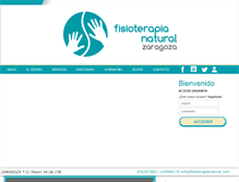 Tablet Screenshot of fisioterapianatural.com